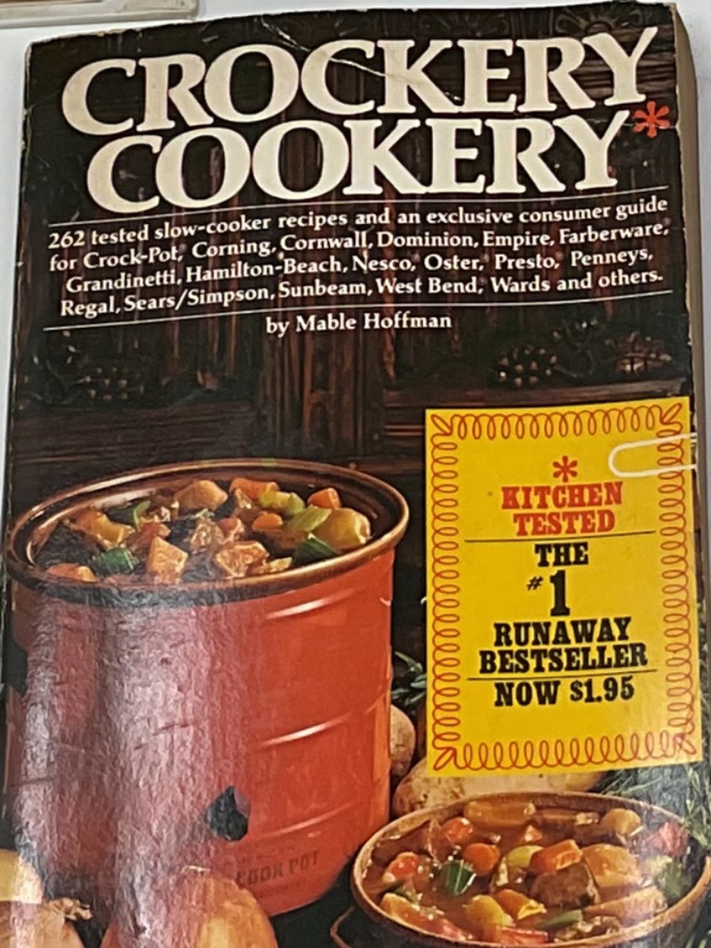 vintage Crockery Cookery cookbook